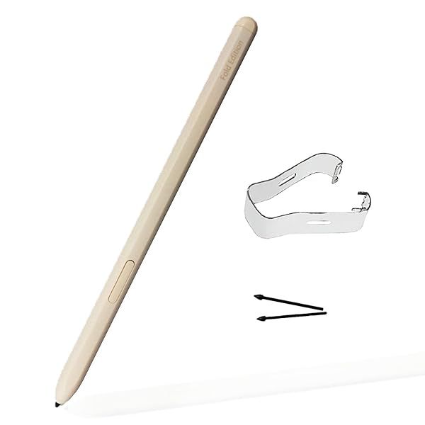 Galaxy Z Fold 4 S Pen Fold Edition,S Pen Z Fold 4,4096 Pressure Levels,Stylus Pen Replacement for Samsung Galaxy Z Fold 4 5G + Tips Nibs(Beige) EF-
