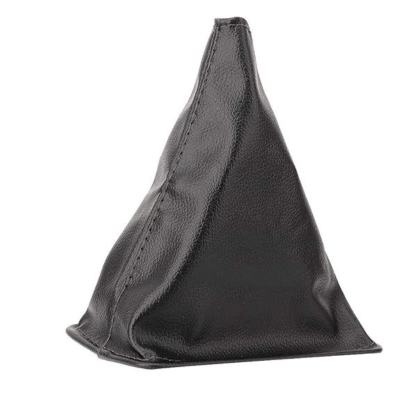 Premium PU Leather Gear Shift Boot Cover - Dustproof Replacement for Car Gear Knob Gaiter