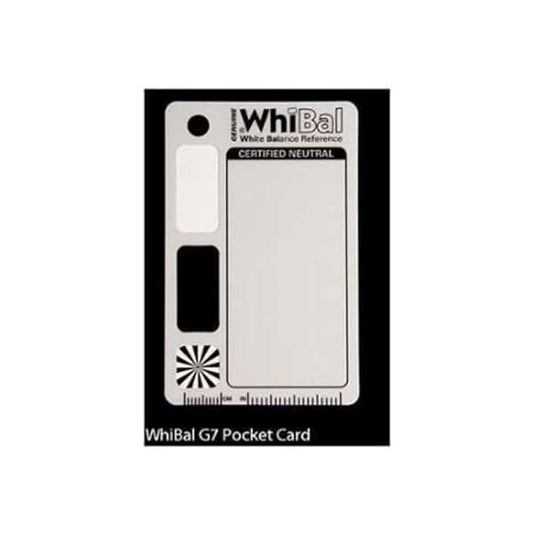 "Buy Genuine Whibal G7 Certified Neutral White Balance Pocket Card (2.1"x3.35") for Perfect Photography Results"