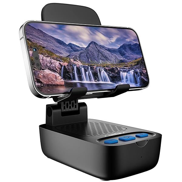 Gifts for Men Women,Birthday Gifts,Cell Phone Stand with Wireless Bluetooth Speaker, Punchy Bass and HD Stereo Sound Speaker for Home and Outdoors
