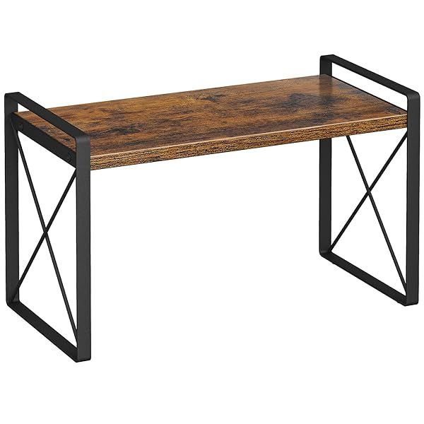 "Giikin Retro Countertop Shelf Organizer - Space-Saving Spice Rack for Kitchen, Bathroom & More (15.7", Rustic Brown)"