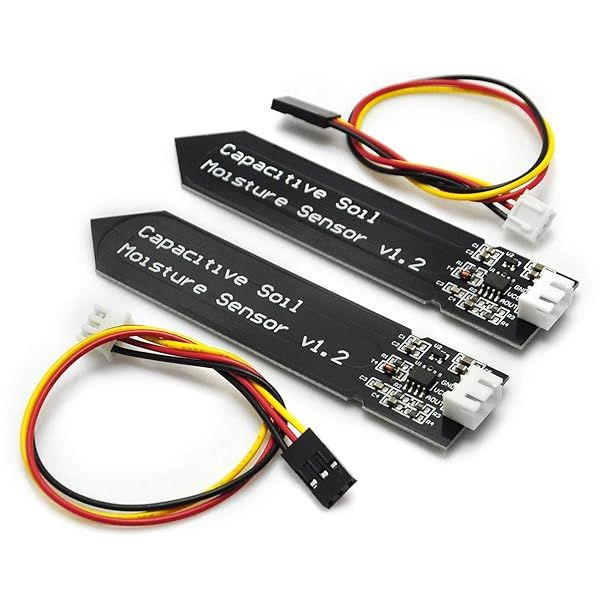 Gikfun Capacitive Soil Moisture Sensor for Arduino - Corrosion Resistant, 2PCS for Garden Watering DIY