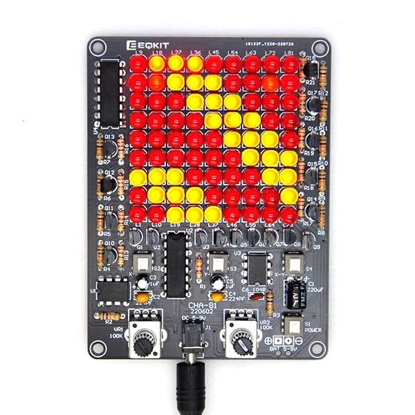 Gikfun LED Chaser Soldering Practice Kit PCB Board 81 LEDs for STEM Electronics School Learning Project DIY EK1974