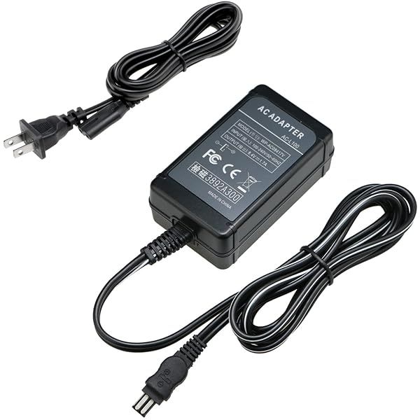Glorich AC-L100 Replacement Power Adapter Charger for Sony Cameras and Camcorders Compatible with AC-L100 AC-L10 AC-L15 Series