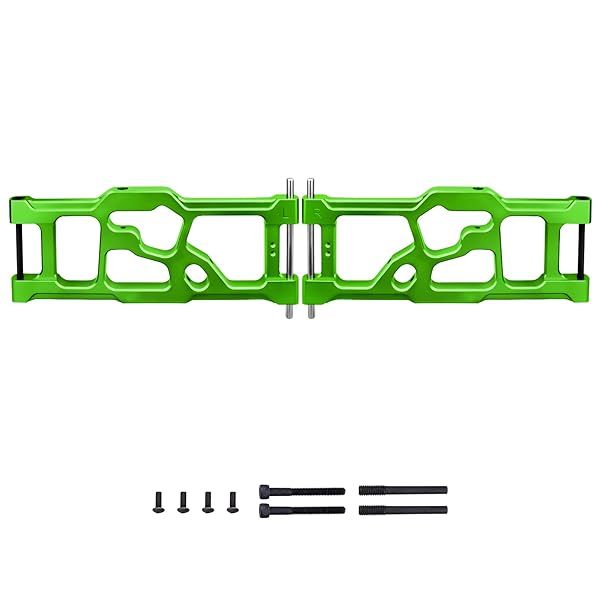 GoHobby Aluminum Rear Lower Suspension Arms for ARRMA Kraton 8S BLX RC Truck Pair Green Upgrade ARA330590