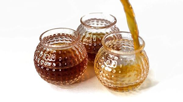Golf Ball Shaped Shot Glasses Set of 3 Perfect Gift for Golf Lovers Novelty Barware for Men and Women Ideal for Dads and Golf Enthusiasts