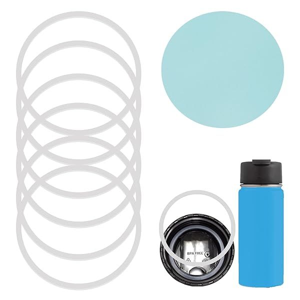 6 PCS Replacement O-Ring for Hydro Flask Lid - Perfect Fit for Wide Mouth Coffee & Flip Lid Gaskets