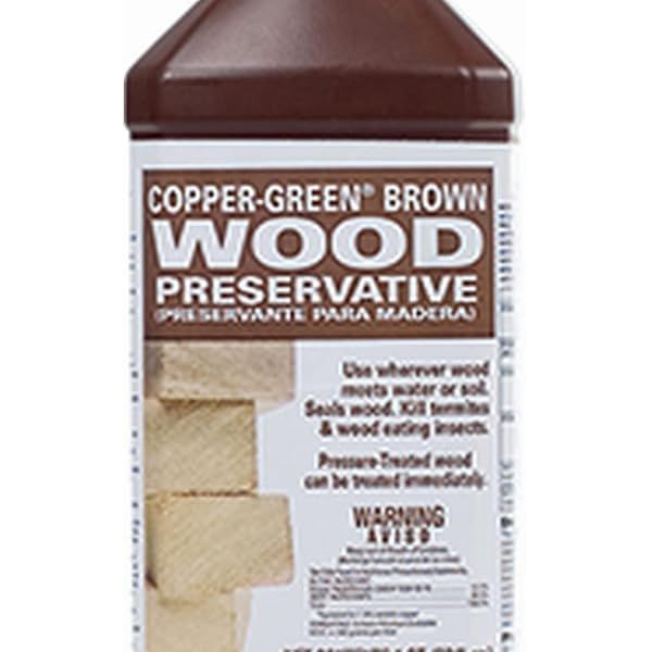 Green Products 33004 Copper Brown Wood Preservative - 1 Quart for Superior Surface Protection