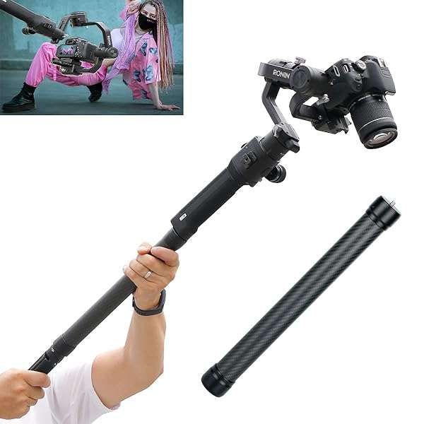 Buy HAFOKO Carbon Fiber Monopod for DJI RS Series & Zhiyun Gimbals - Lightweight & Durable Extension Pole