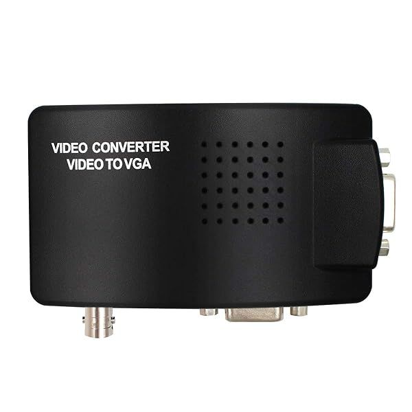 HDSUNWSTD Portable BNC to VGA Converter - S-Video & Composite Input for PC, Camera, DVD, DVR | Fast Shipping!