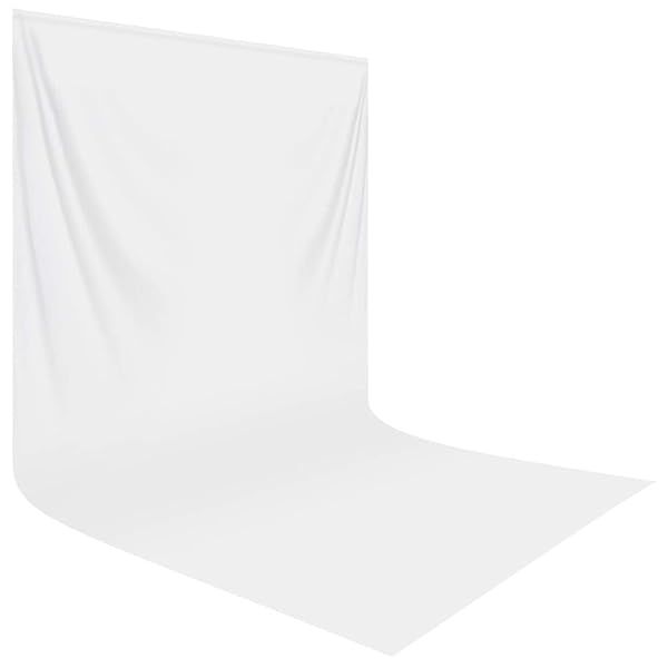 HEMMOTOP 10x20 ft White Photo Backdrop - Seamless Background for Photography & Video Recording