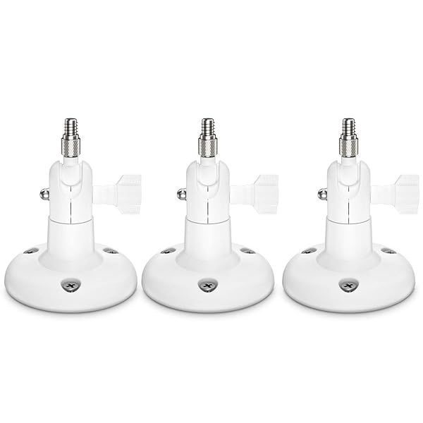 HOLACA Security Wall Mount for eufyCam Wyze Cam Arlo and Ring Cameras 3-Pack White