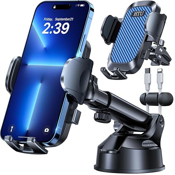 2026 Ultimate Best?True Military-Grade and Safety Cert?Car Phone Holder HTU?Upgraded 5-in-1 and 100+LBS Strongest Suction?360 Rotation Truck