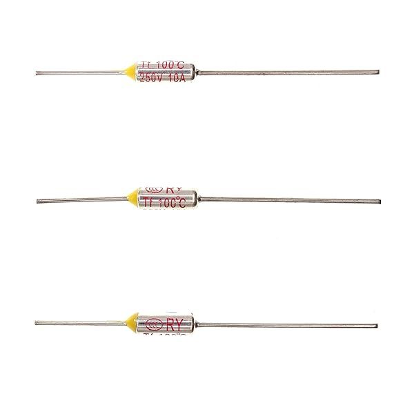 HUABAN 10 Pieces Metal Temperature Thermal Fuse RY100 100 ? 212 ? 10A 250V