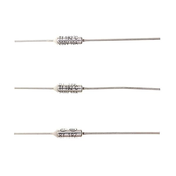 HUABAN 10 Pieces Metal Temperature Thermal Fuse RY192 192 ? 377.6 ? 10A 250V