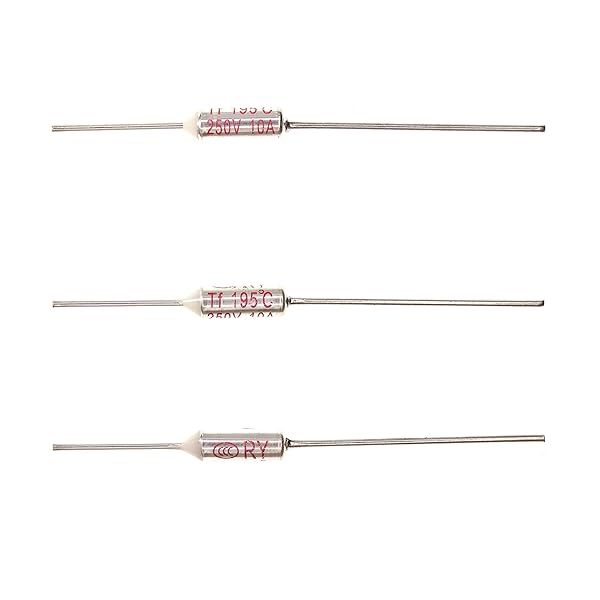 HUABAN 10 Pieces Metal Temperature Thermal Fuse RY195 195 ? 383 ? 10A 250V