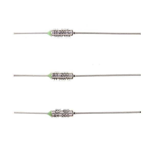 HUABAN 10 Pieces Metal Temperature Thermal Fuse RY200 200 ? 392 ? 10A 250V
