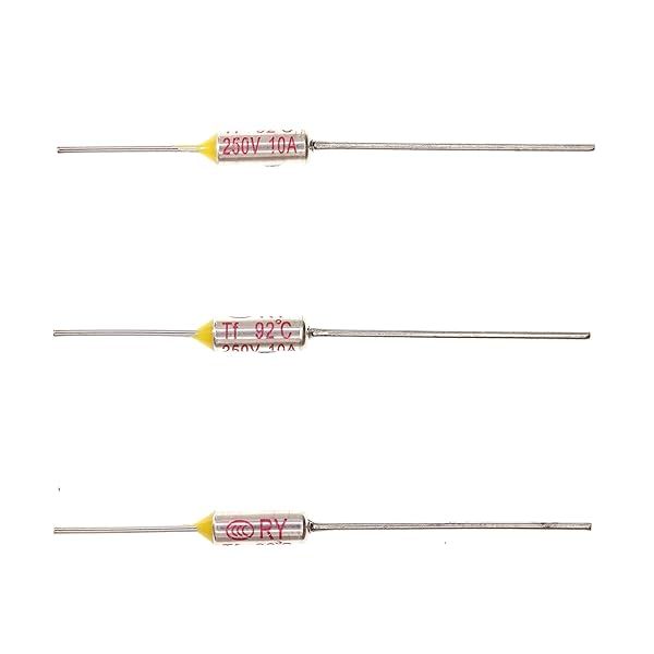 HUABAN 10 Pieces Metal Temperature Thermal Fuse RY92 92 ? 197.6 ? 10A 250V