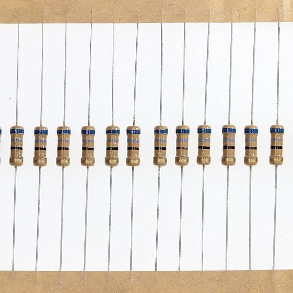 HUABAN 100 Pieces 0.5 Watts 1 2W 68R 68 Ohm 5% Carbon Film Resistor