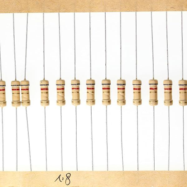 HUABAN 100 Pieces 0.5 Watts 1 2W 8R2 8.2 Ohm 5% Carbon Film Resistor