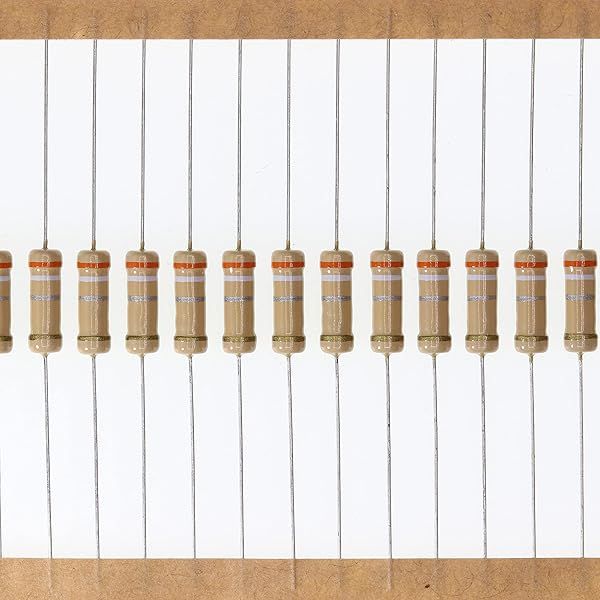 HUABAN 100 Pieces 1 Watts 1W 0R39 0.39 Ohm 5% Carbon Film Resistor