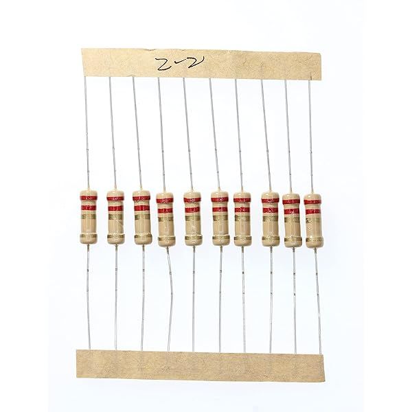 HUABAN 100 Pieces 1 Watts 1W 2R2 2.2 Ohm 5% Carbon Film Resistor