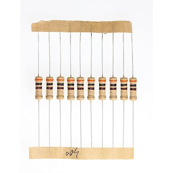 HUABAN 100 Pieces 1 Watts 1W 300R 300 Ohm 5% Carbon Film Resistor