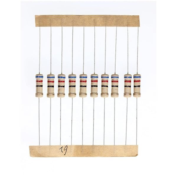 HUABAN 100 Pieces 1 Watts 1W 62R 62 Ohm 5% Carbon Film Resistor