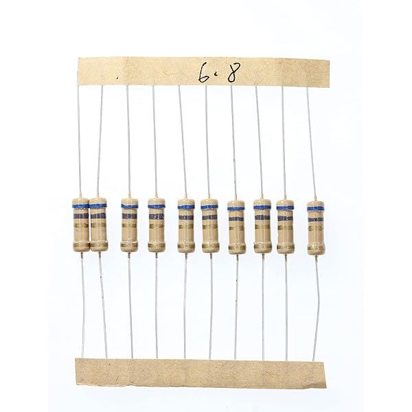 HUABAN 100 Pieces 1 Watts 1W 6R8 6.8 Ohm 5% Carbon Film Resistor