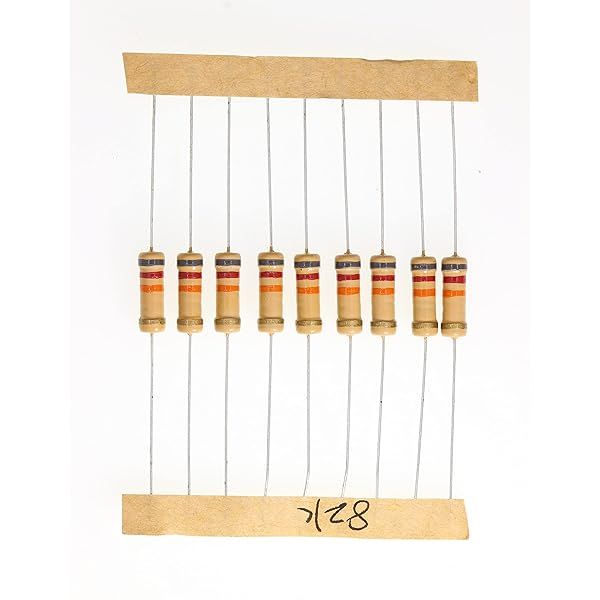 HUABAN 100 Pieces 1 Watts 1W 82K Ohm 5% Carbon Film Resistor