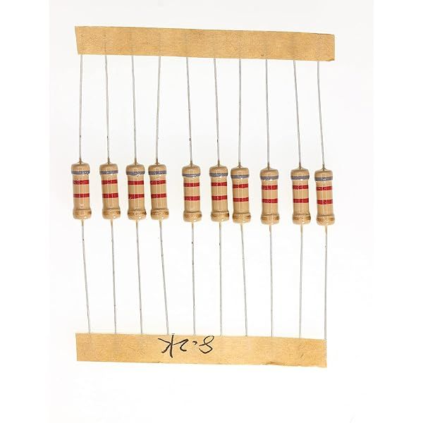 HUABAN 100 Pieces 1 Watts 1W 8K2 Ohm 5% Carbon Film Resistor