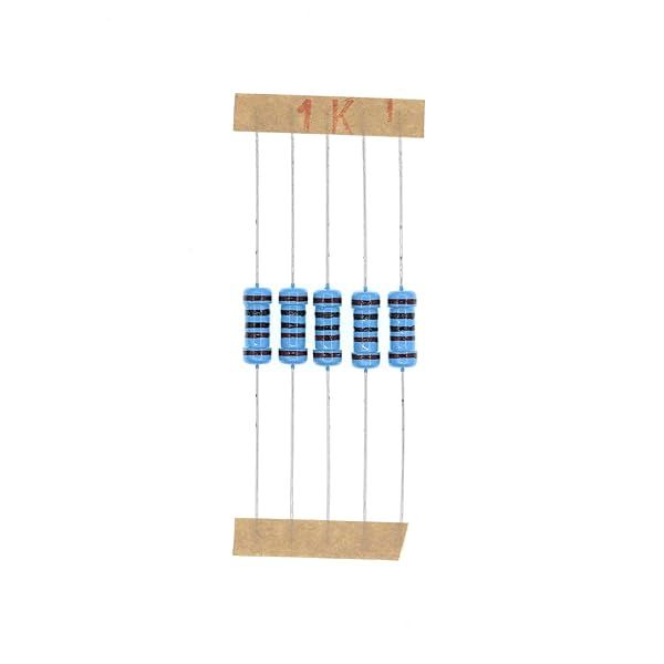 HUABAN 100PCS 1W 1K Ohm 1 Percent Metal Film Resistor High Quality for Electronics Projects