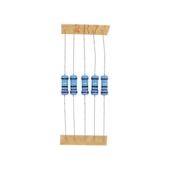 HUABAN 100PCS 1W 2R7 2.7 Ohm 1 Percent Metal Film Resistor High Quality Components for Electronics Projects
