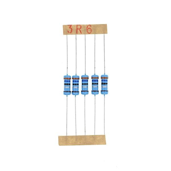 HUABAN 100PCS 1W 3R6 3.6 Ohm 1 Percent Metal Film Resistor High Quality Components for Electronics Projects