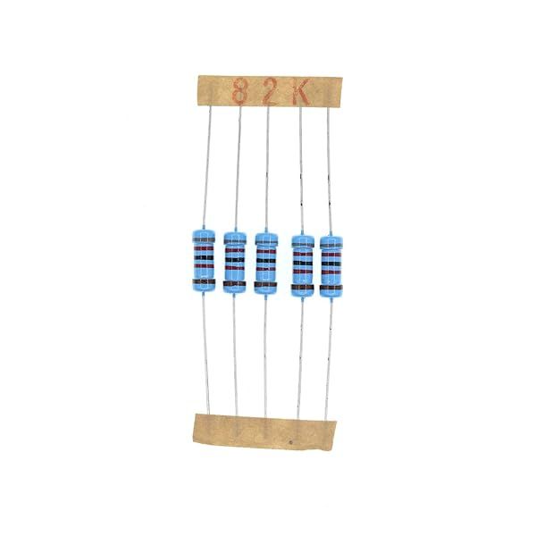 HUABAN 100PCS 1W 82K Ohm 1% Metal Film Resistor High Quality for Electronics Projects