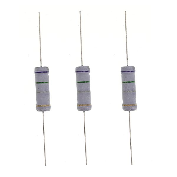 HUABAN 10PCS 5W 0.75 Ohm 5 Percent Metal Oxide Film Resistors for Reliable Performance