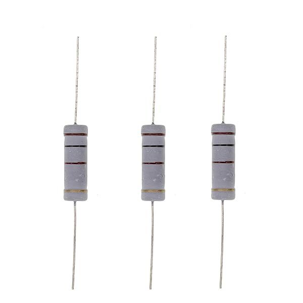 HUABAN 10PCS 5W 100 Ohm 5 Percent Metal Oxide Film Resistor for Reliable Performance