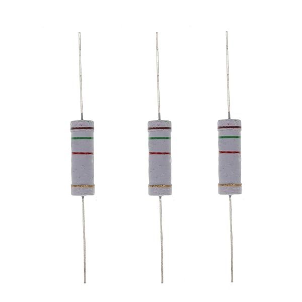 HUABAN 10PCS 5W 1K5 Ohm 5 Percent Metal Oxide Film Resistor for Reliable Performance and Durability