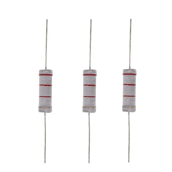 HUABAN 10PCS 5W 2K2 Ohm 5 Percent Metal Oxide Film Resistor for Reliable Performance