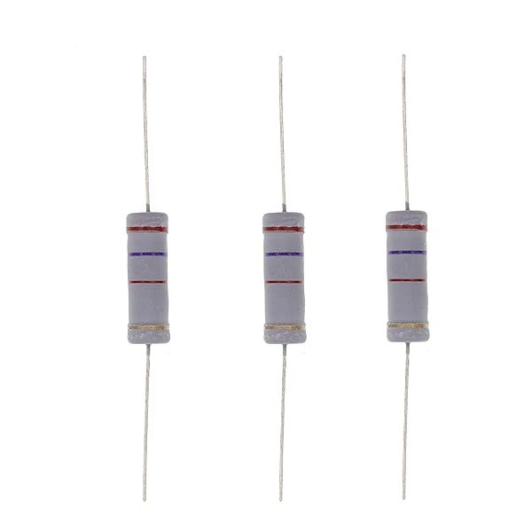 HUABAN 10PCS 5W 2K7 Ohm 5 Percent Metal Oxide Film Resistor for Reliable Performance and Durability