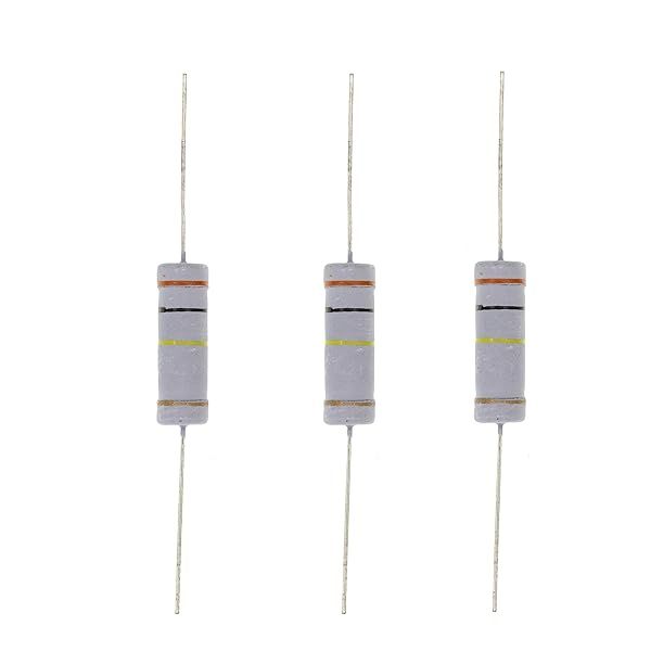 HUABAN 10PCS 5W 300K Ohm 5 Percent Metal Oxide Film Resistor for Reliable Circuit Performance