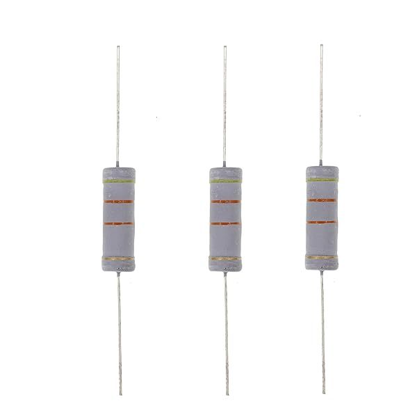 HUABAN 10PCS 5W 43K Ohm 5 Percent Metal Oxide Film Resistors for Reliable Circuit Performance