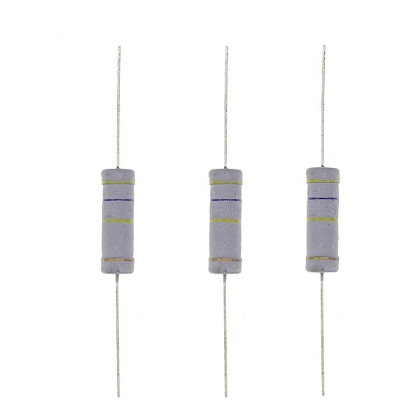 HUABAN 10PCS 5W 470K Ohm 5 Percent Metal Oxide Film Resistor for Reliable Performance
