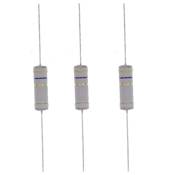 HUABAN 10PCS 5W 4R7 4.7 Ohm 5 Percent Metal Oxide Film Resistor for Reliable Performance