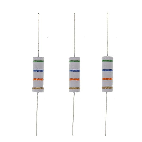 HUABAN 10PCS 5W 56K Ohm 5 Percent Metal Oxide Film Resistor for Reliable Performance