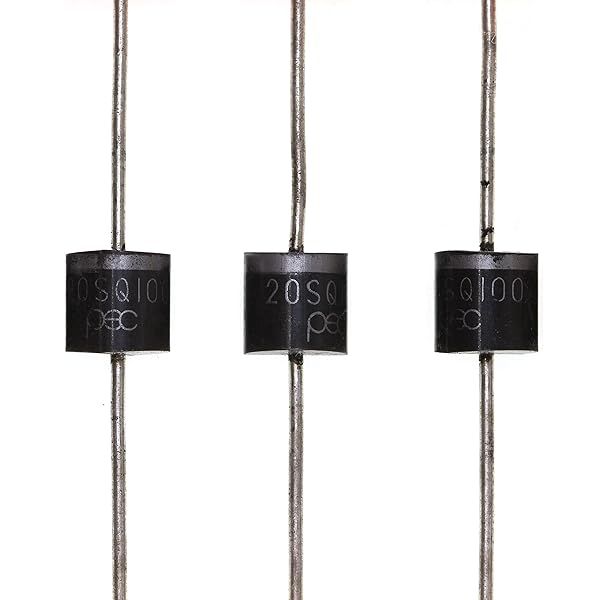 HUABAN 20 Pieces 20SQ100 Schottky Barrier Rectifier Diodes 20A 100V R-6 Axial 20 Amp 100 Volt