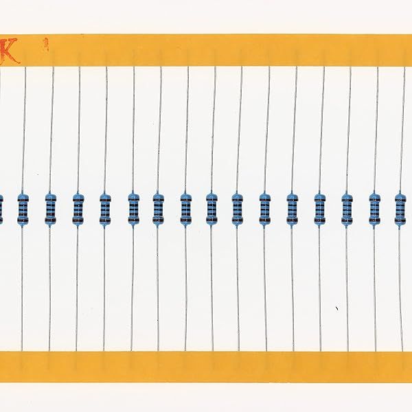 HUABAN 200 Pieces 0.25 Watts 1 4W 1K Ohm 1% Metal Film Resistor