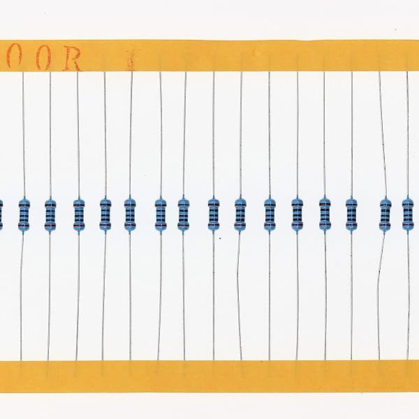 HUABAN 200 Pieces 0.25 Watts 1 4W 200R 200 Ohm 1% Metal Film Resistor