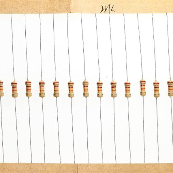 HUABAN 200 Pieces 0.25 Watts 1 4W 22K Ohm 5% Carbon Film Resistor