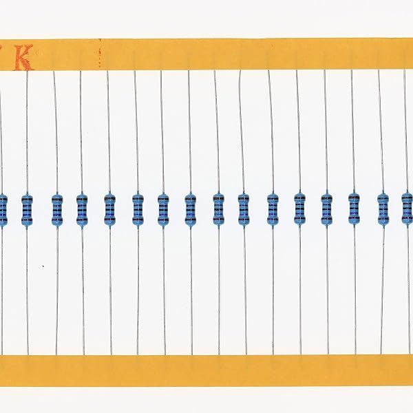 HUABAN 200 Pieces 0.25 Watts 1 4W 27K Ohm 1% Metal Film Resistor